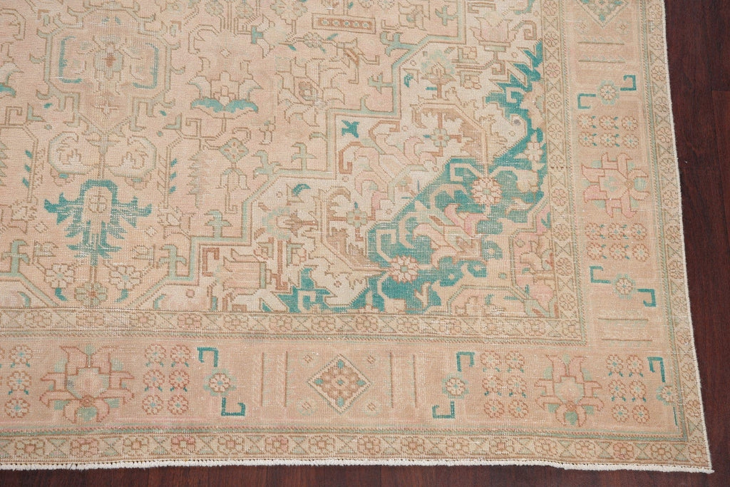 Tabriz Muted Distressed Persian Area Rug 9x12