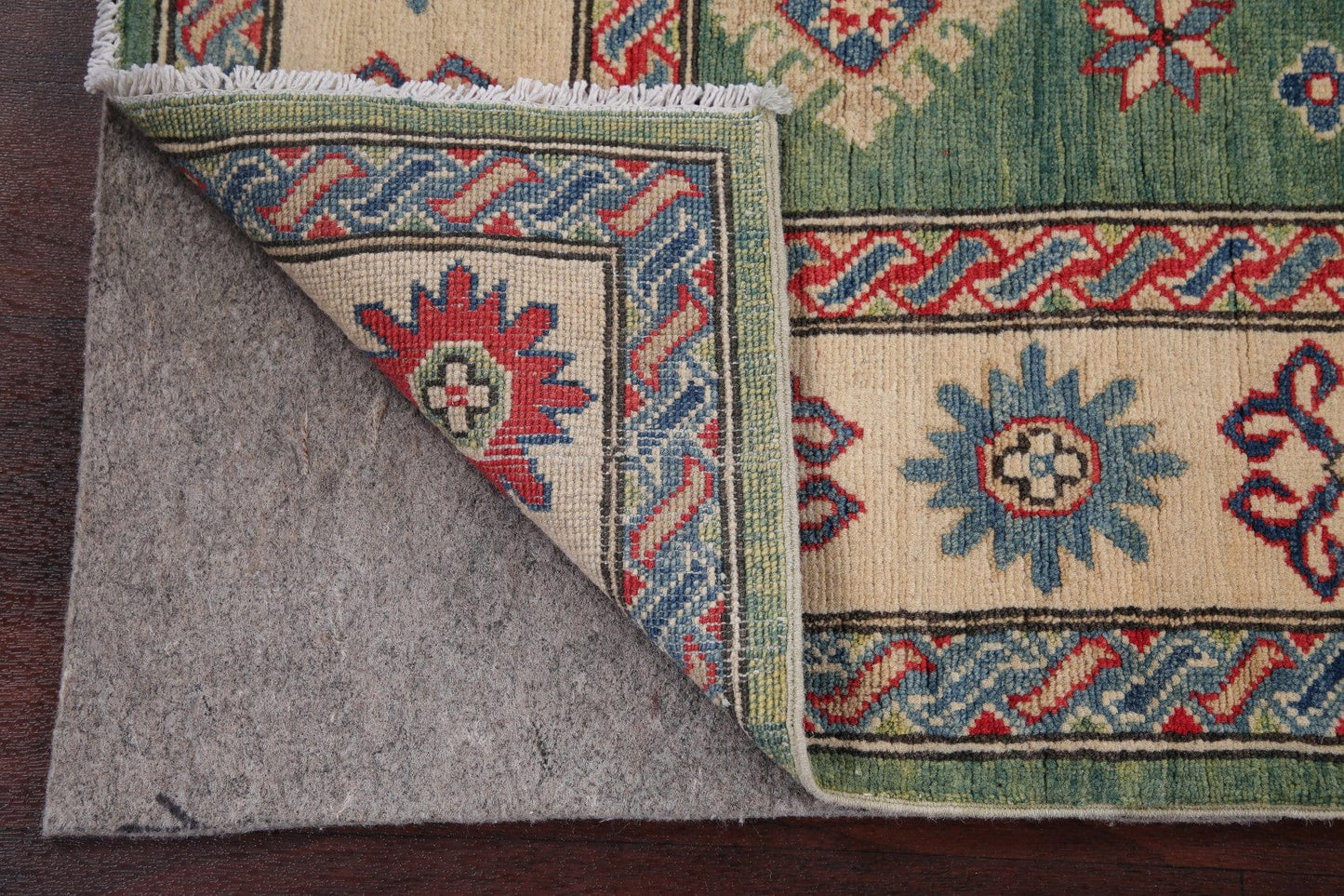 Green Super Kazak-Chechen Oriental Rug 5x20 Runner