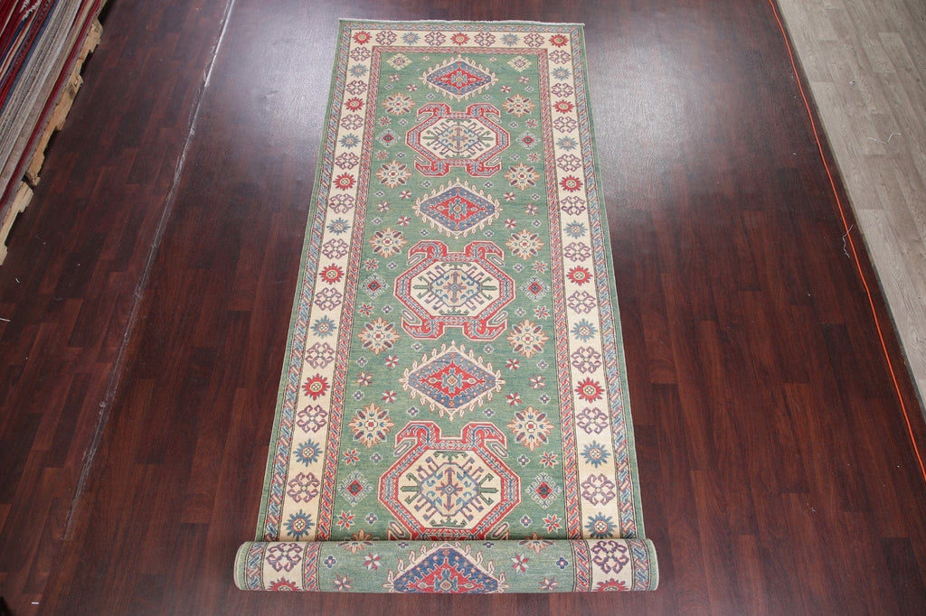 Green Super Kazak-Chechen Oriental Rug 5x20 Runner