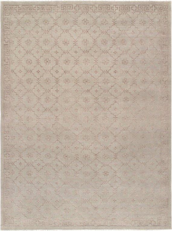 Khotan Collection Hand-Knotted Silk & Wool Area Rug- 9' 1" X 12' 4"