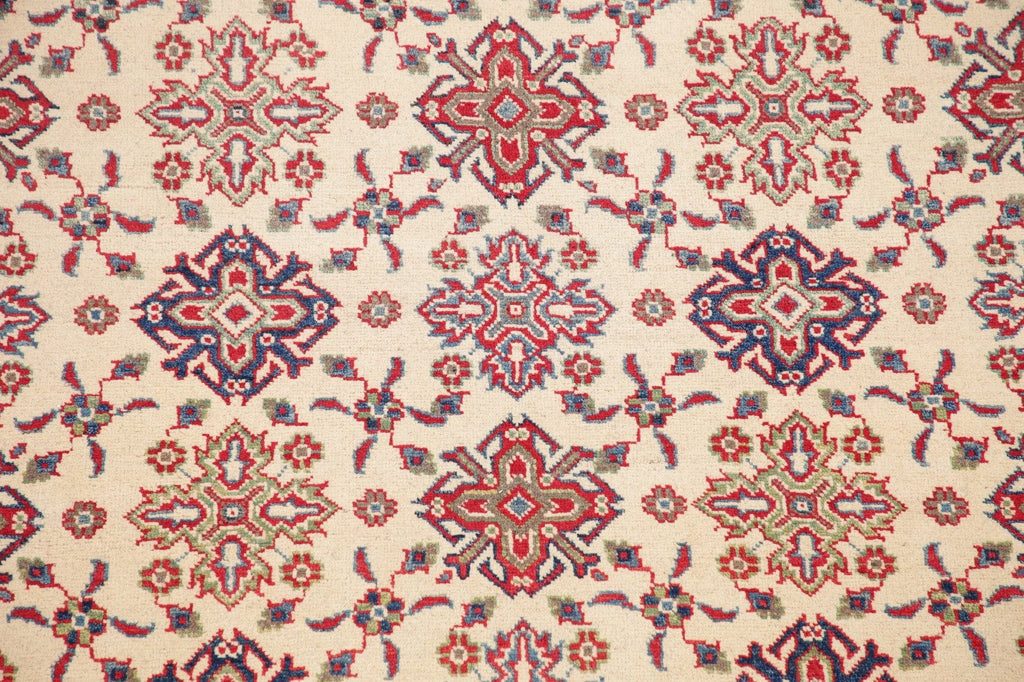 Ivory Super Kazak-Chechen Oriental Area Rug 5x8