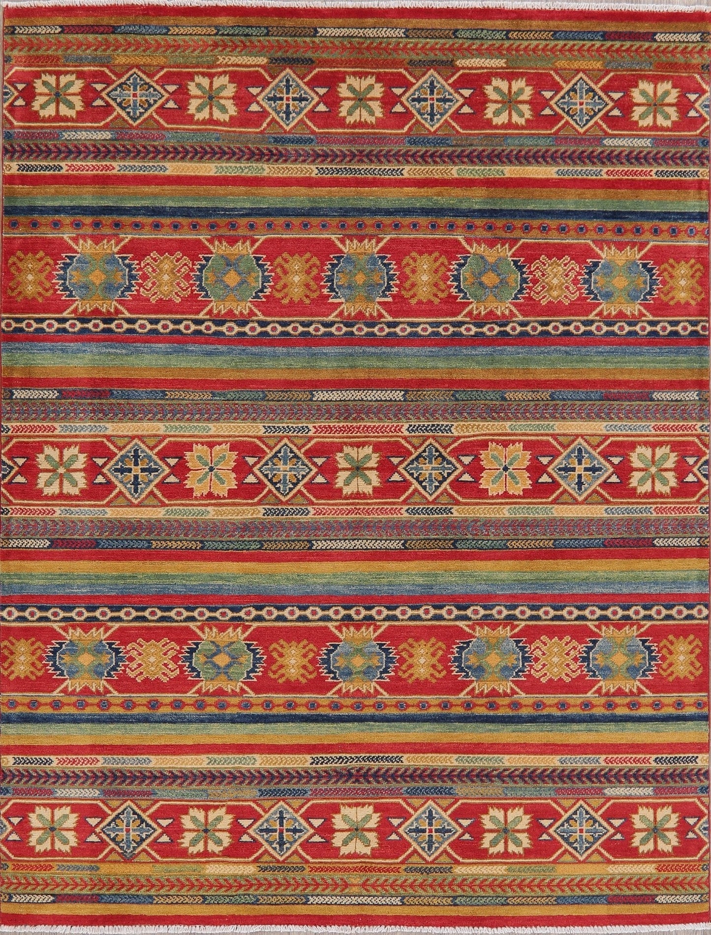 Super Kazak-Chechen Oriental Rug 5x7