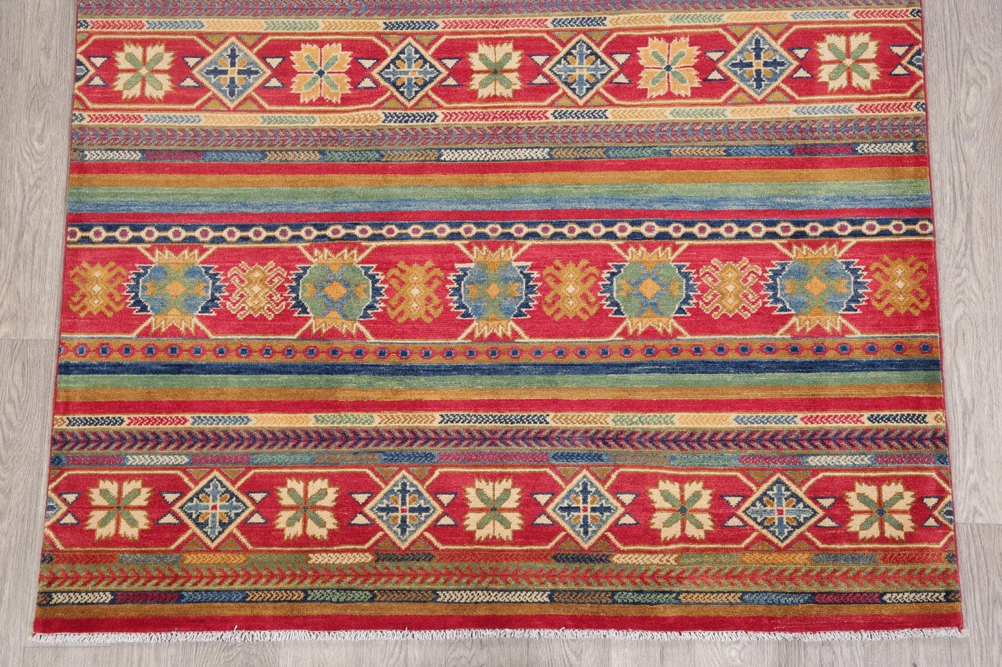 Super Kazak-Chechen Oriental Rug 5x7