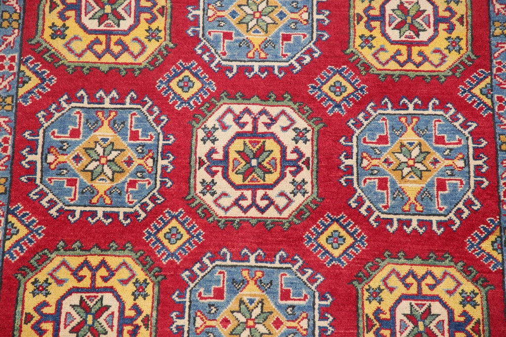 Red Super Kazak-Chechen Oriental Area Rug 5x7