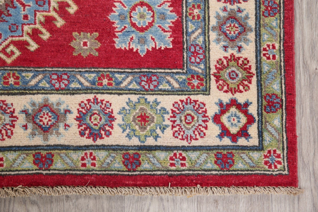 Red Super Kazak-Chechen Oriental Rug 4x6