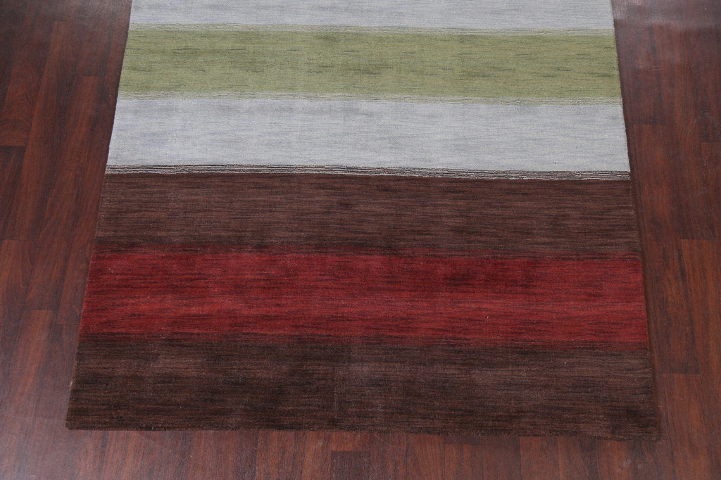 Modern Gabbeh Oriental Area Rug 7x10