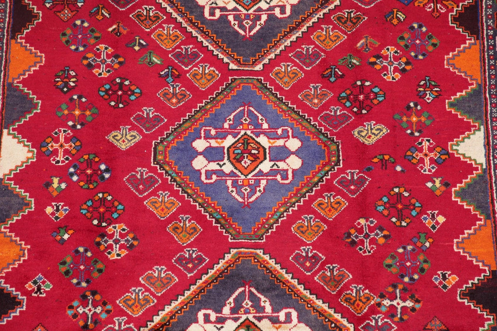 Tribal Geometric Abadeh Nafar Persian Area Rug 5x9