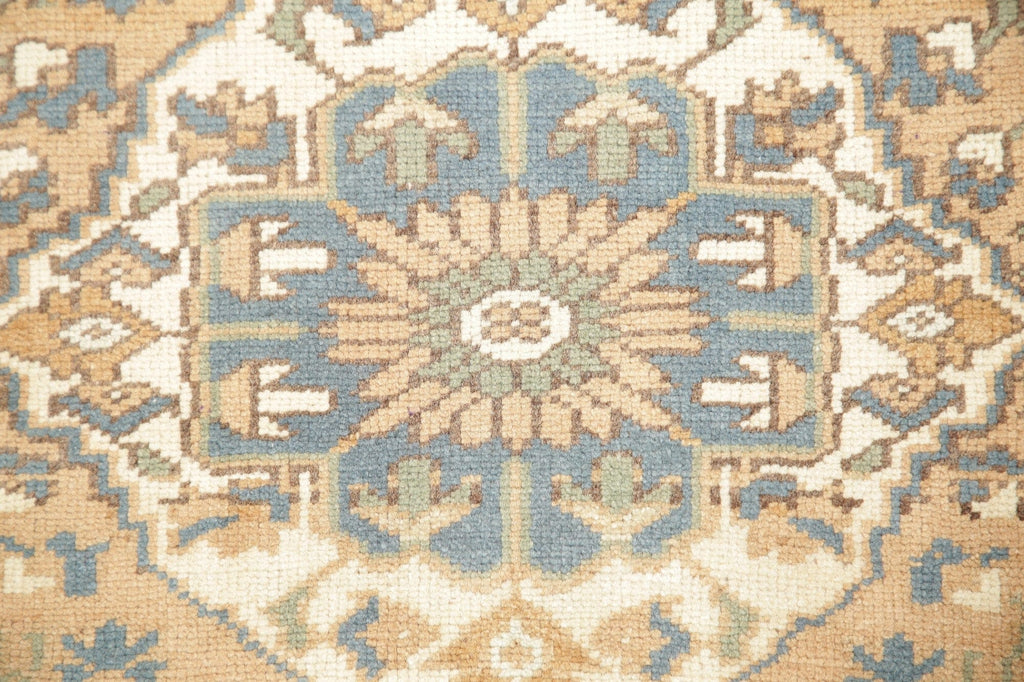 Set of 2 Vintage Oushak Turkish Wool Rugs 2x2 Square
