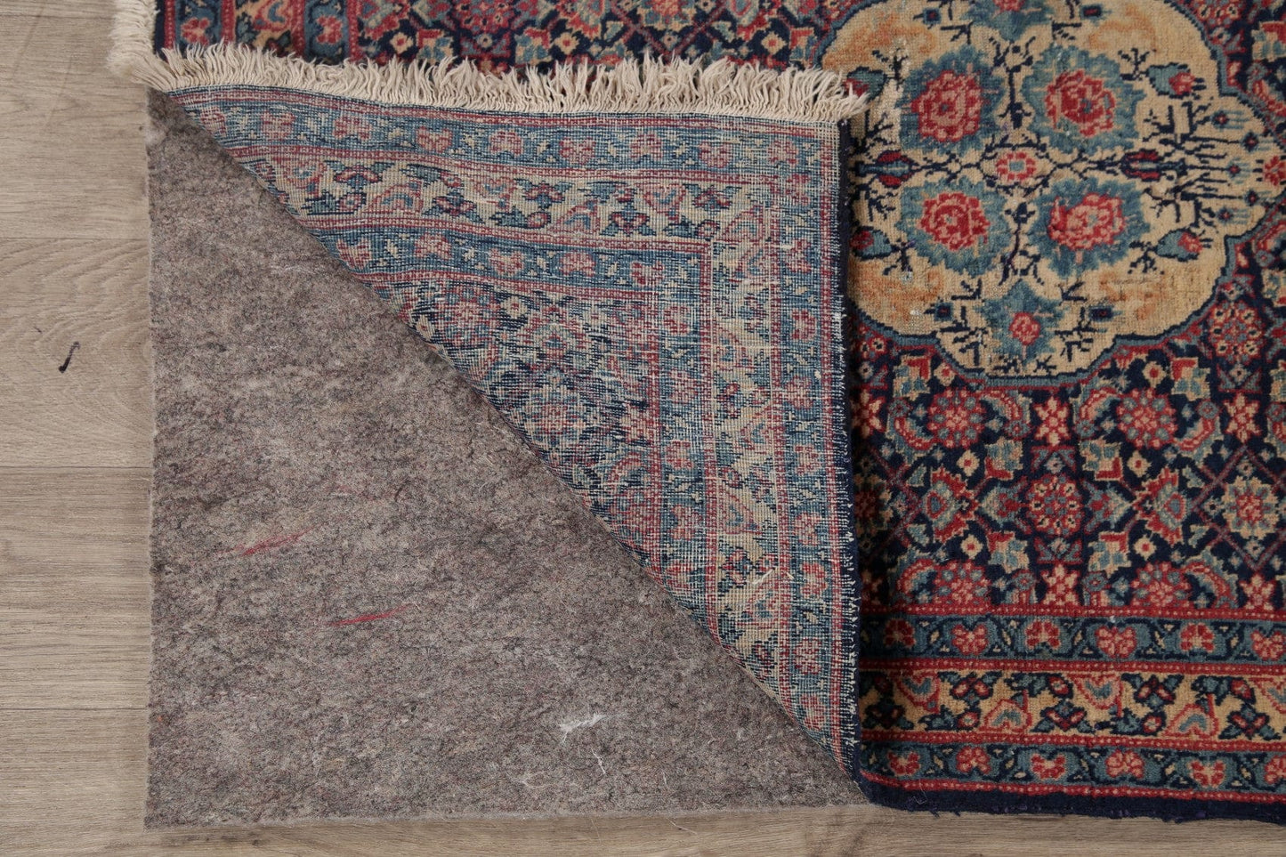 Set of 2 Vegetable Dye Antique Tabriz Persian Rug 3x3 Square