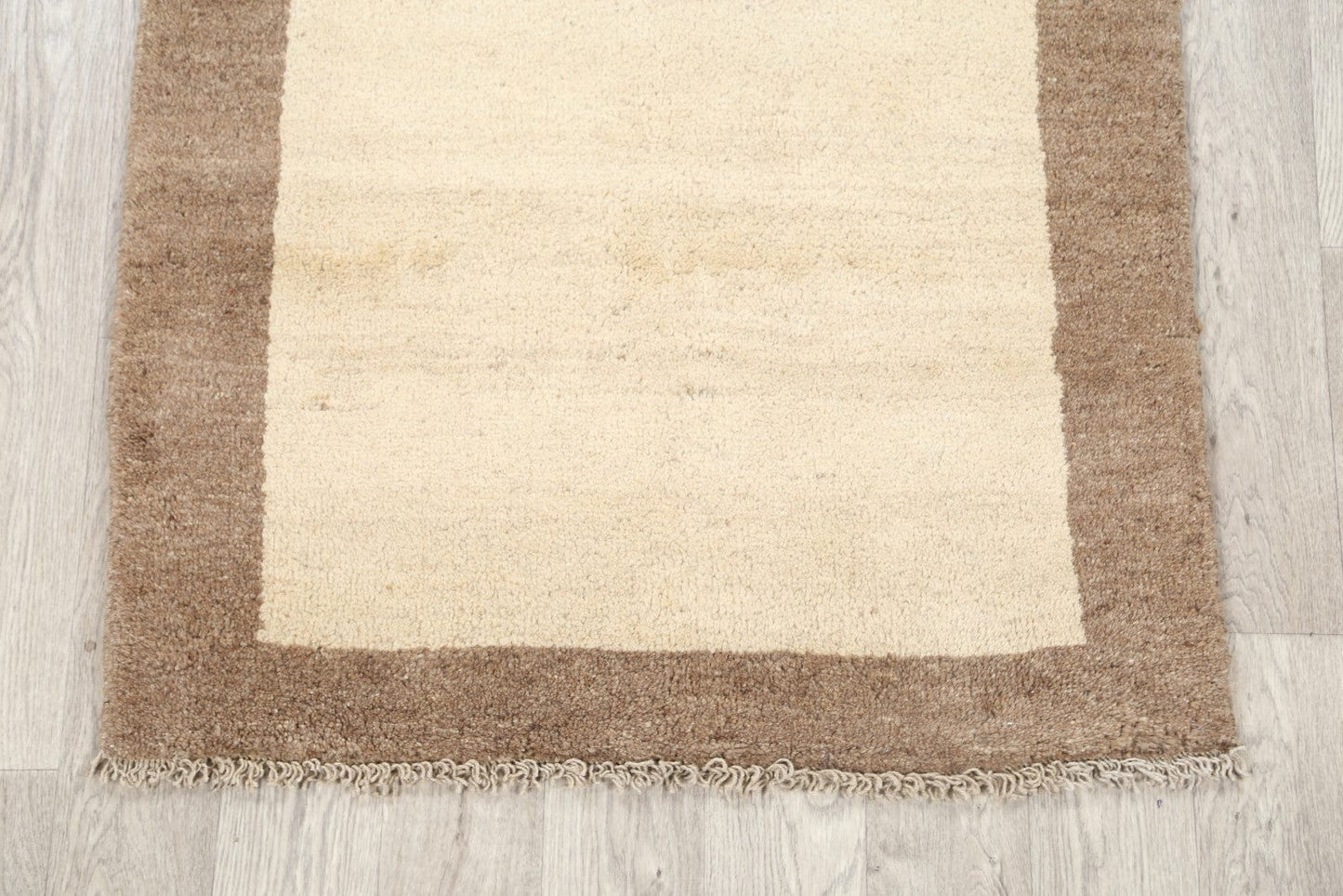 Bordered Solid 3x5 Gabbeh Shiraz Persian Area Rug