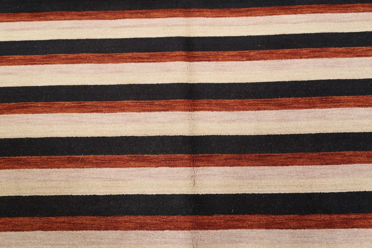 Striped Gabbeh Indian Oriental Area Rug 6x10