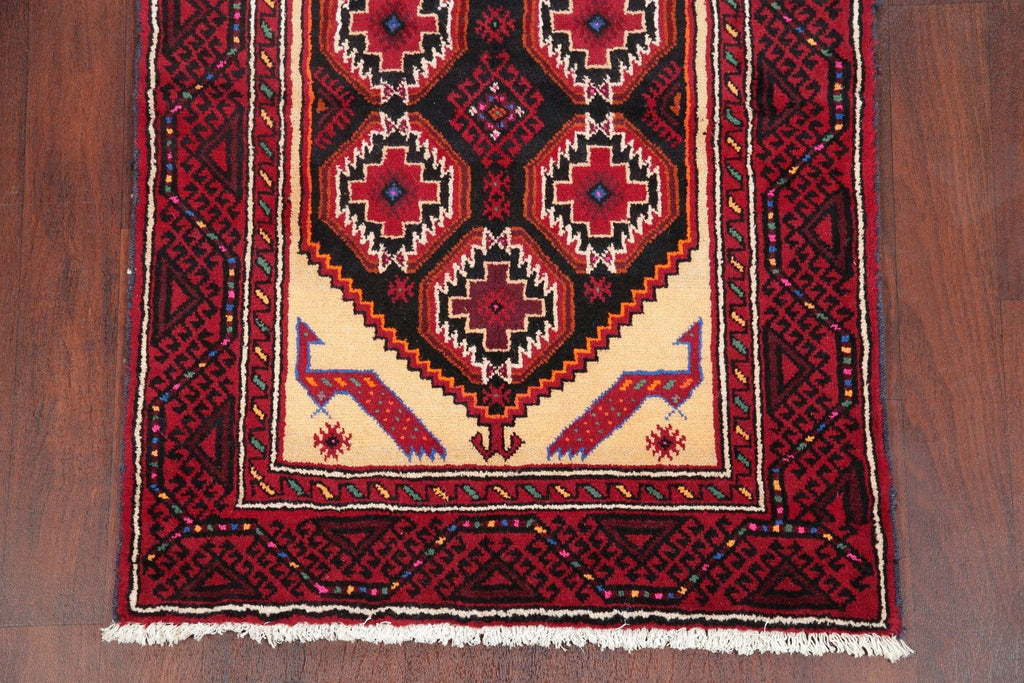 Geometric Balouch Afghan Oriental Rug 3x6