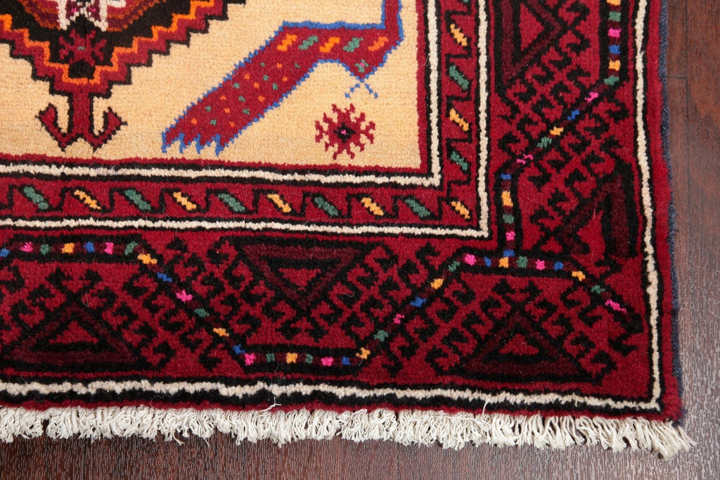 Geometric Balouch Afghan Oriental Rug 3x6