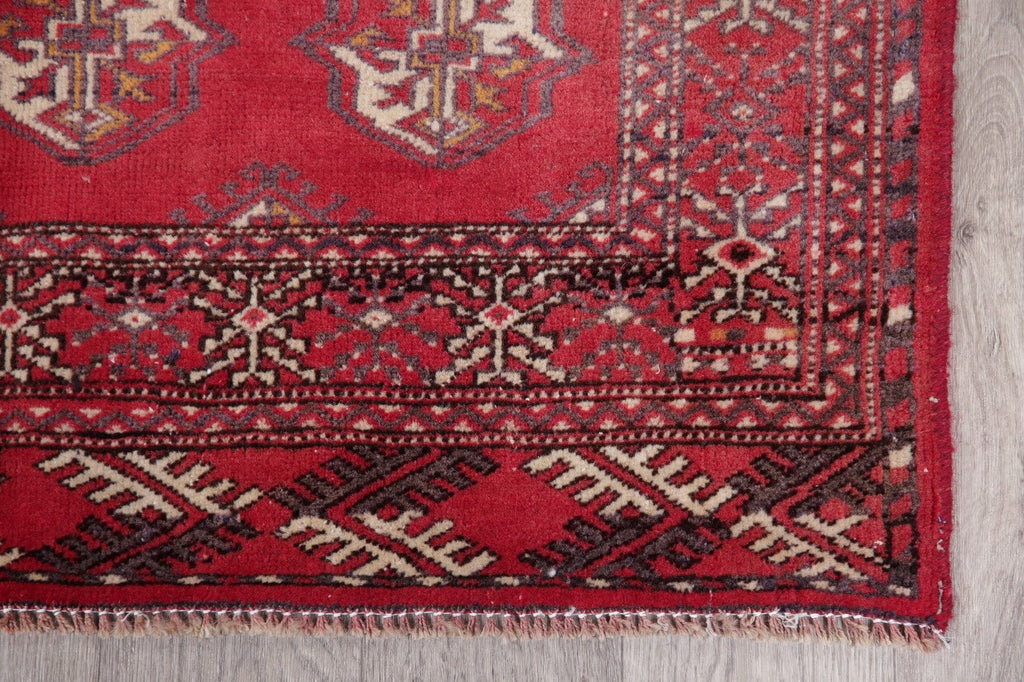 Vintage Geometric Balouch Afghan Oriental Wool Rug 3x5