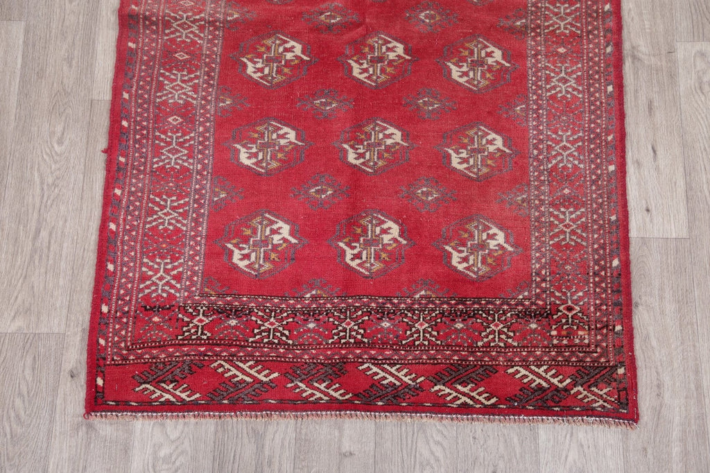 Vintage Geometric Balouch Afghan Oriental Wool Rug 3x5