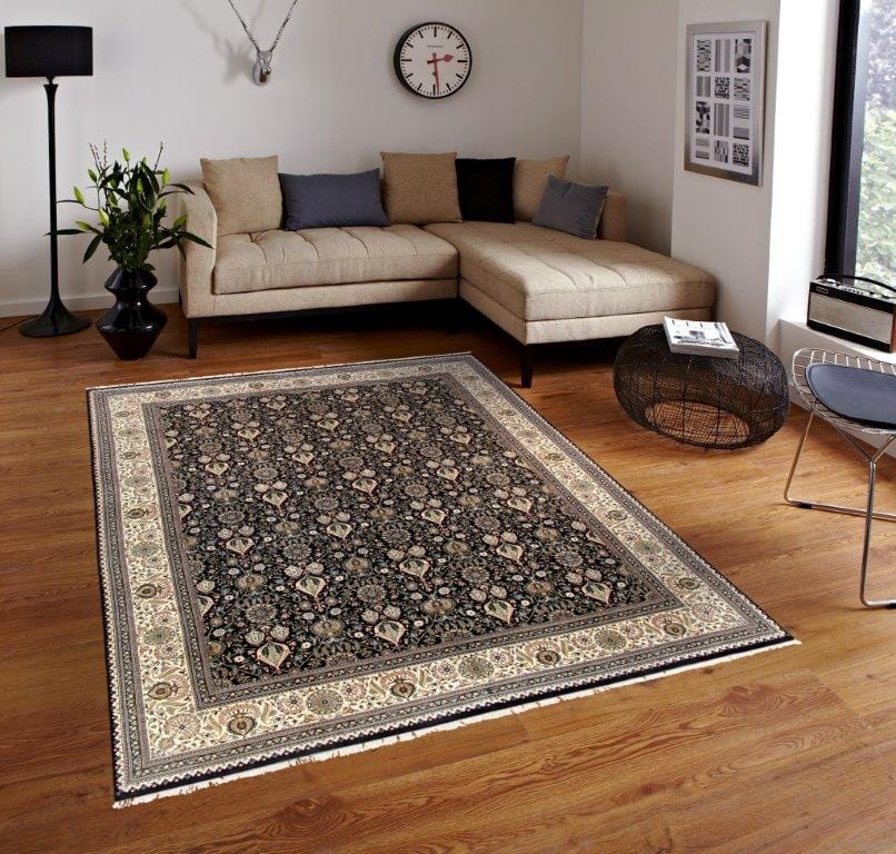 Tabriz Collection Hand-Knotted Lamb's Wool Area Rug- 11' 10" X 15' 8"