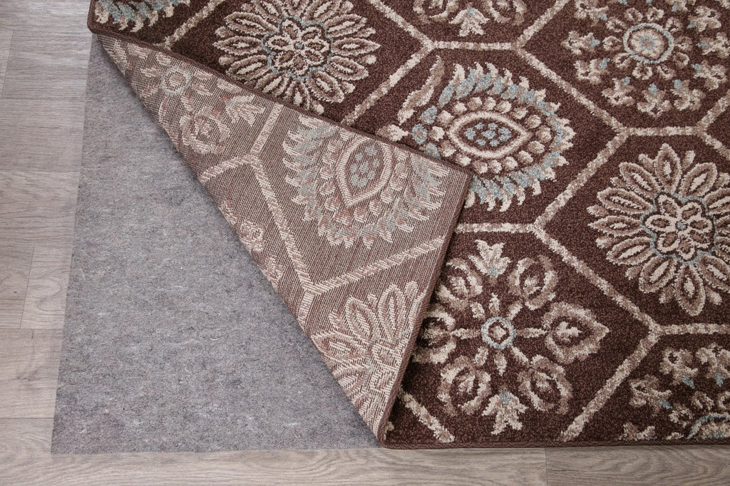 Brown Modern Turkish Oriental Area Rug 5x7