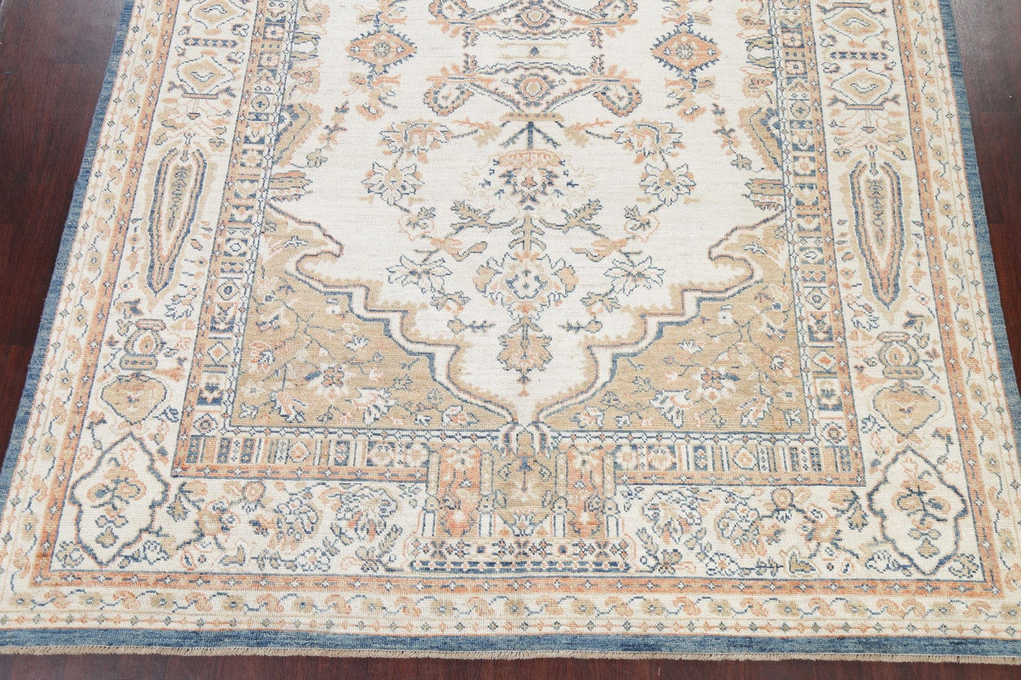 Ivory Oushak Turkish Oriental Area Rug 9x13