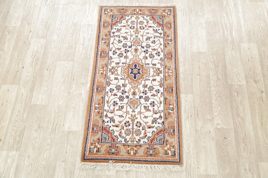 Handmade Kashan Indian Wool Rug 3x5