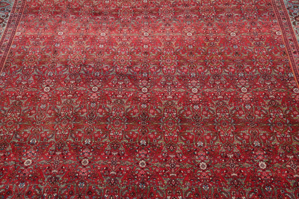 Vegetable Dye Antique Wool Bidjar Halvaei Persian Rug 15x25