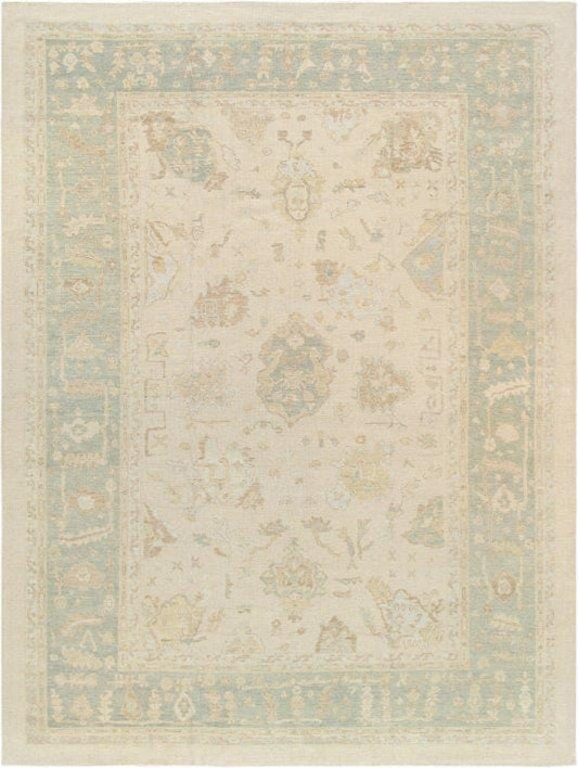 Oushak Collection Lamb's Wool Area Rug- 12' 0" X 16' 5"