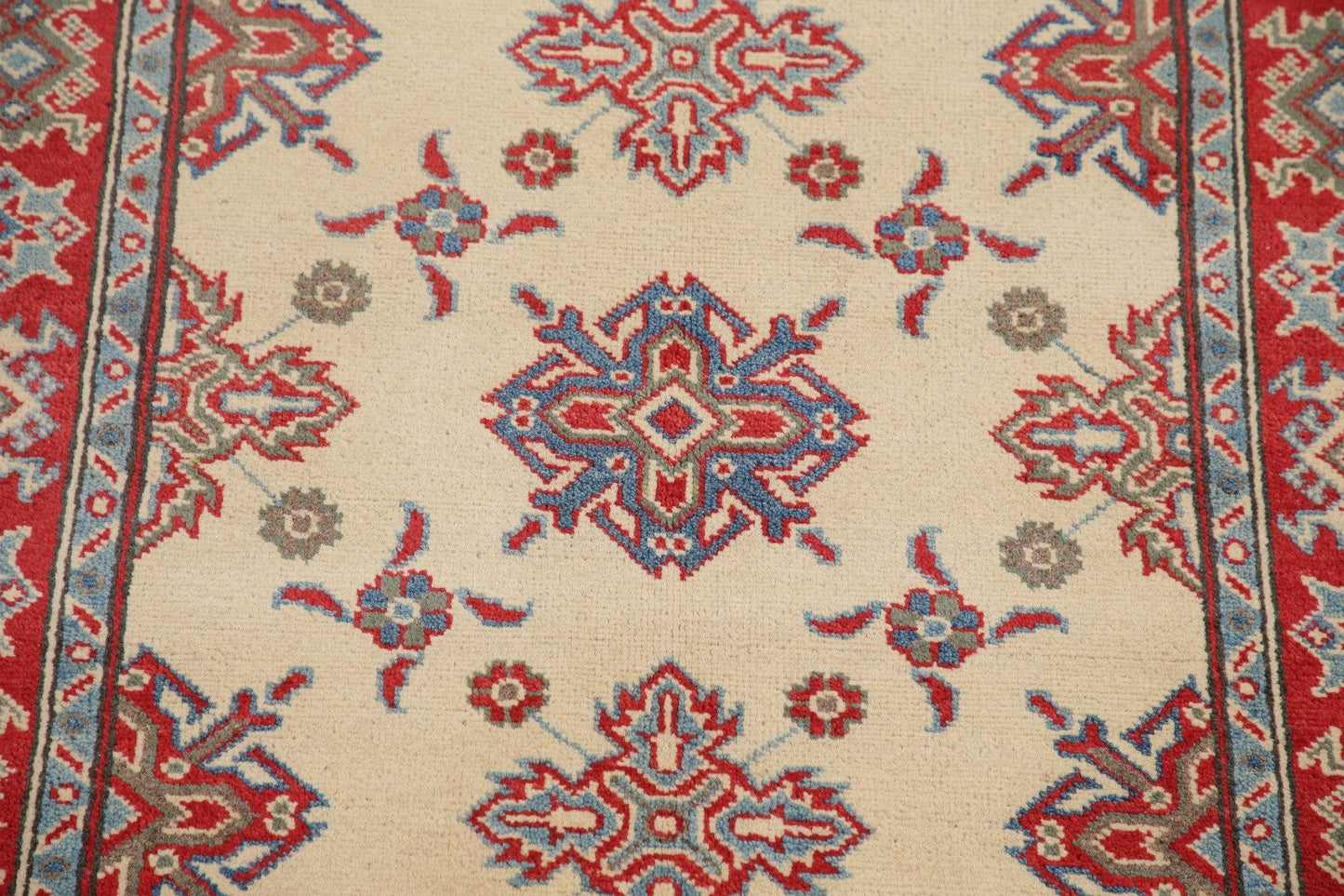 Geometric Super Kazak-Chechen Oriental Rug 3x5