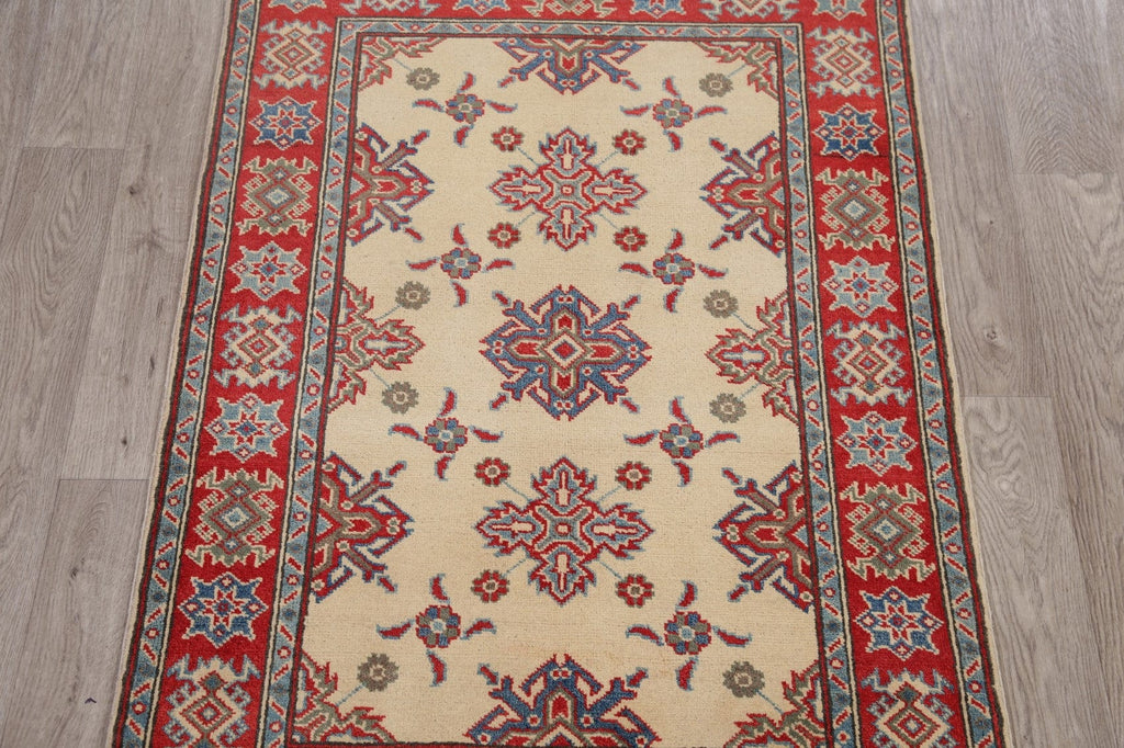 Geometric Super Kazak-Chechen Oriental Rug 3x5