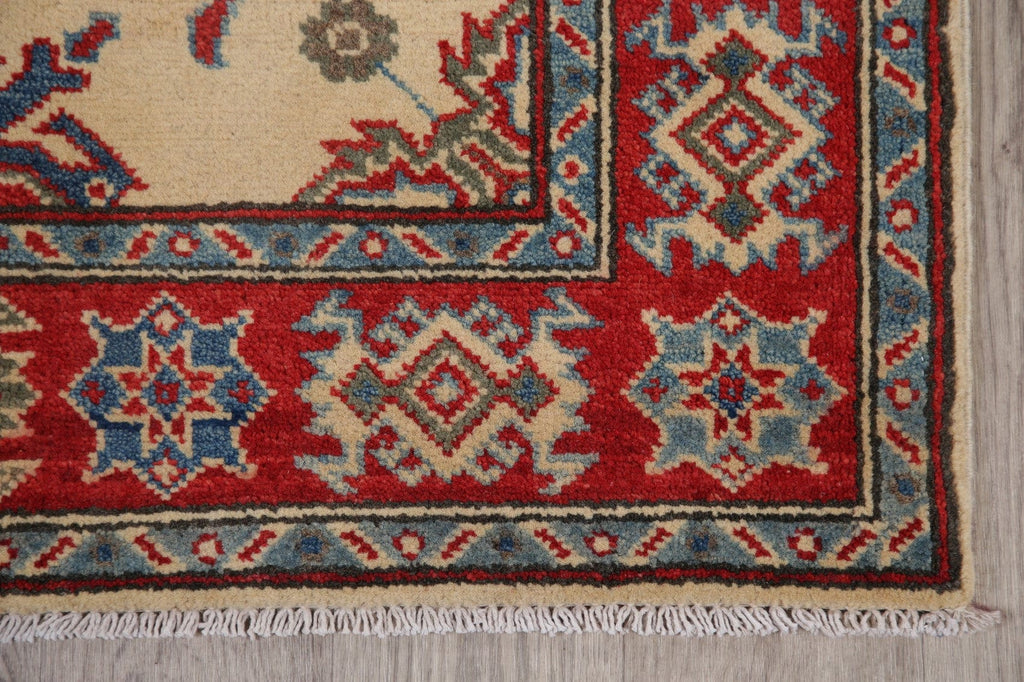 Geometric Super Kazak-Chechen Oriental Rug 3x5