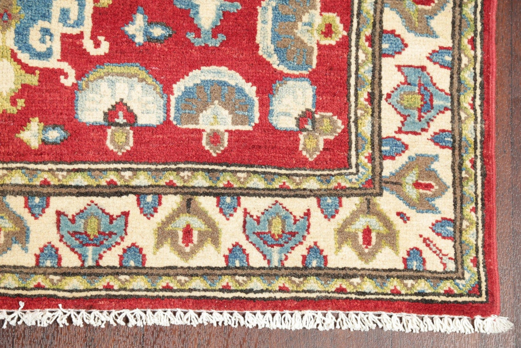 Geometric Red Super Kazak Pakistan Wool Rug 3x5