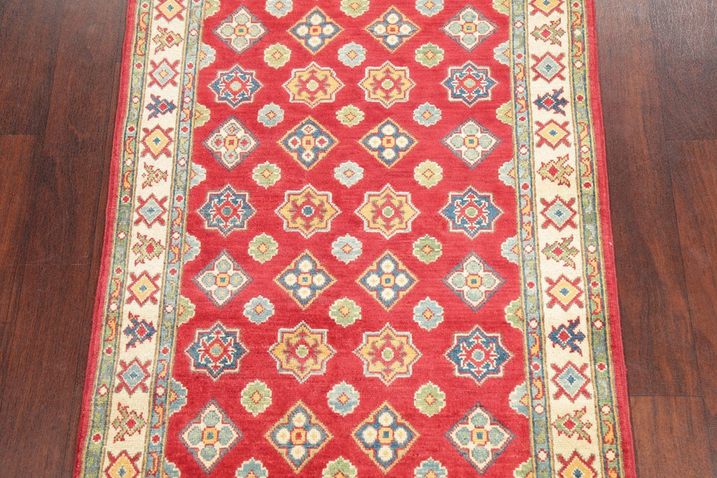 Geometric Red Super Kazak Pakistan Wool Rug 3x5