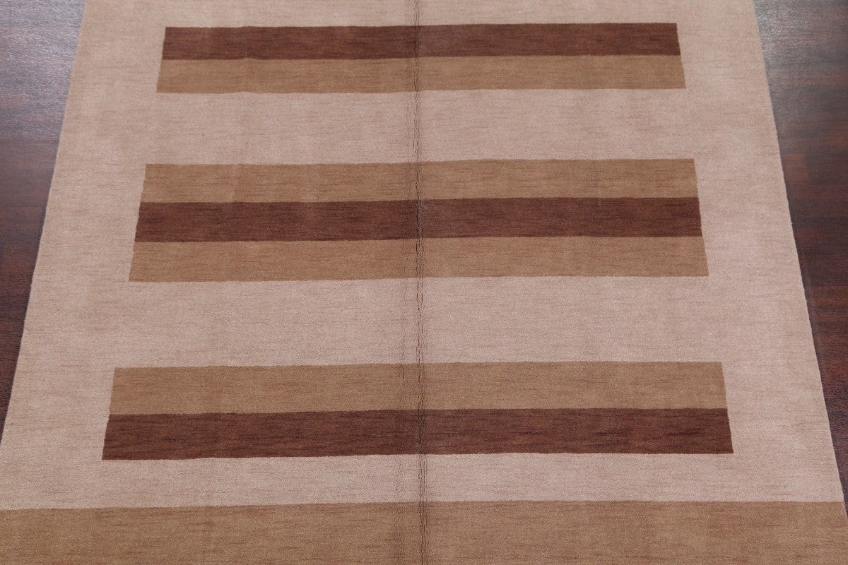 Striped Modern Gabbeh Oriental Area Rug 8x10