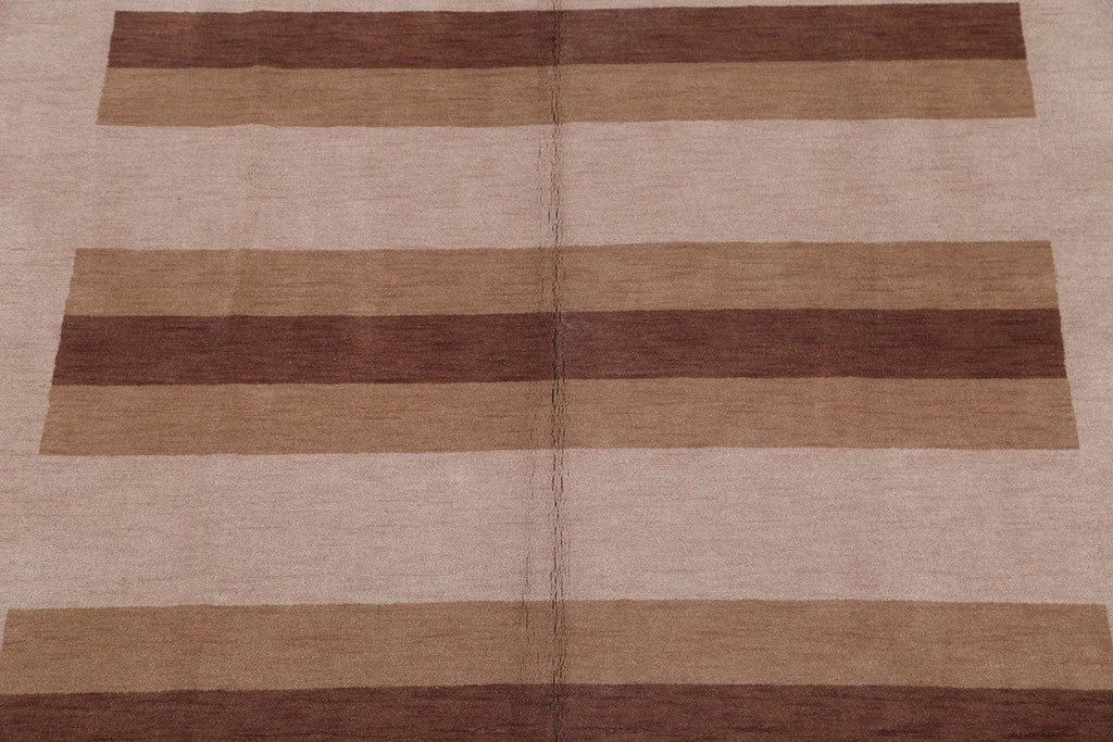 Striped Modern Gabbeh Oriental Area Rug 8x10