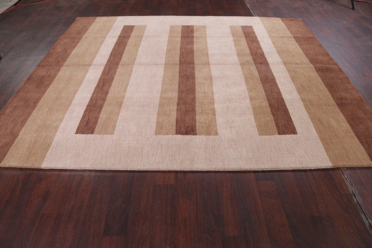 Striped Modern Gabbeh Oriental Area Rug 8x10