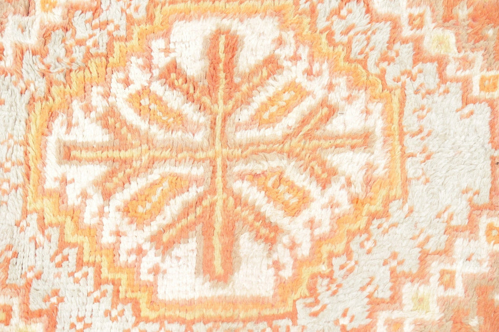 Vintage Orange Tribal Shiraz Persian Wool Rug 4x8