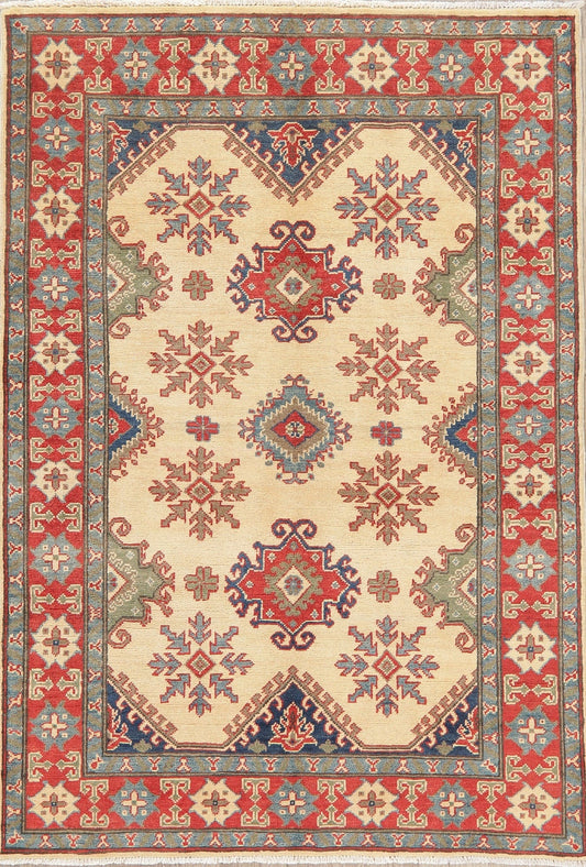 Super Kazak-Chechen Oriental Wool Rug 4x6