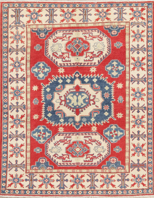 Super Kazak-Chechen Oriental Wool Rug 5x6