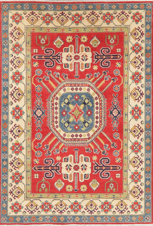 Kazak-Chechen Oriental Wool Rug 5x7