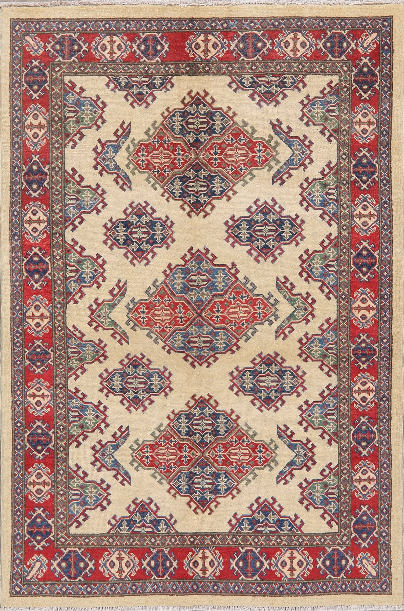 Super Kazak-Chechen Oriental Wool Rug 4x6