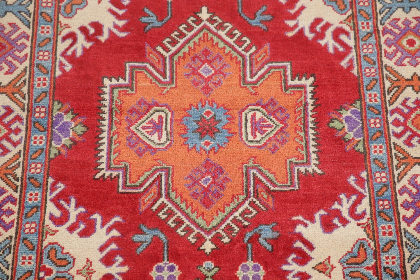 Super Kazak-Chechen Oriental Wool Rug 4x6