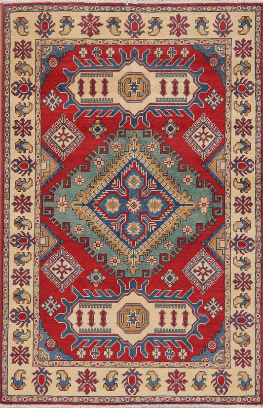 Super Kazak-Chechen Oriental Wool Rug 4x6