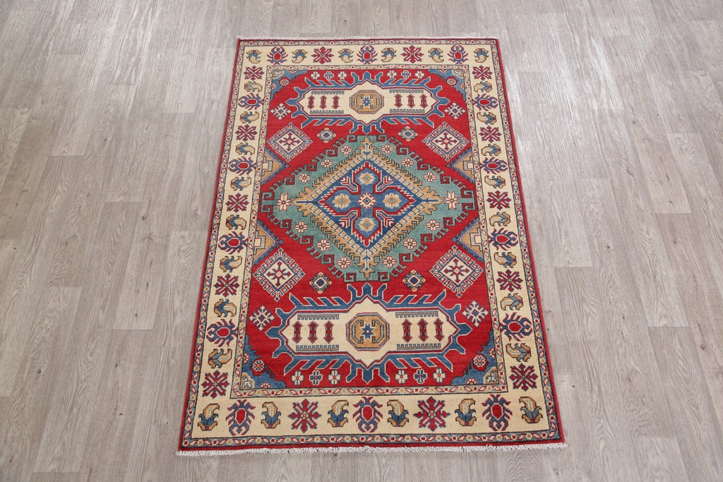 Super Kazak-Chechen Oriental Wool Rug 4x6