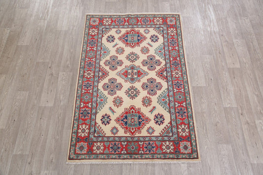 Super Kazak-Chechen Oriental Wool Rug 4x6