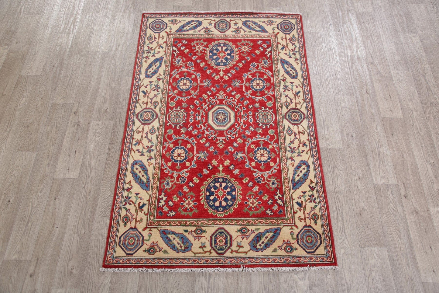 Super Kazak-Chechen Oriental Wool Rug 4x6