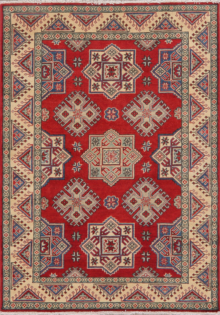 Super Kazak-Chechen Oriental Wool Rug 4x6