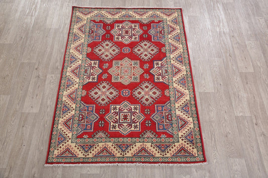 Super Kazak-Chechen Oriental Wool Rug 4x6