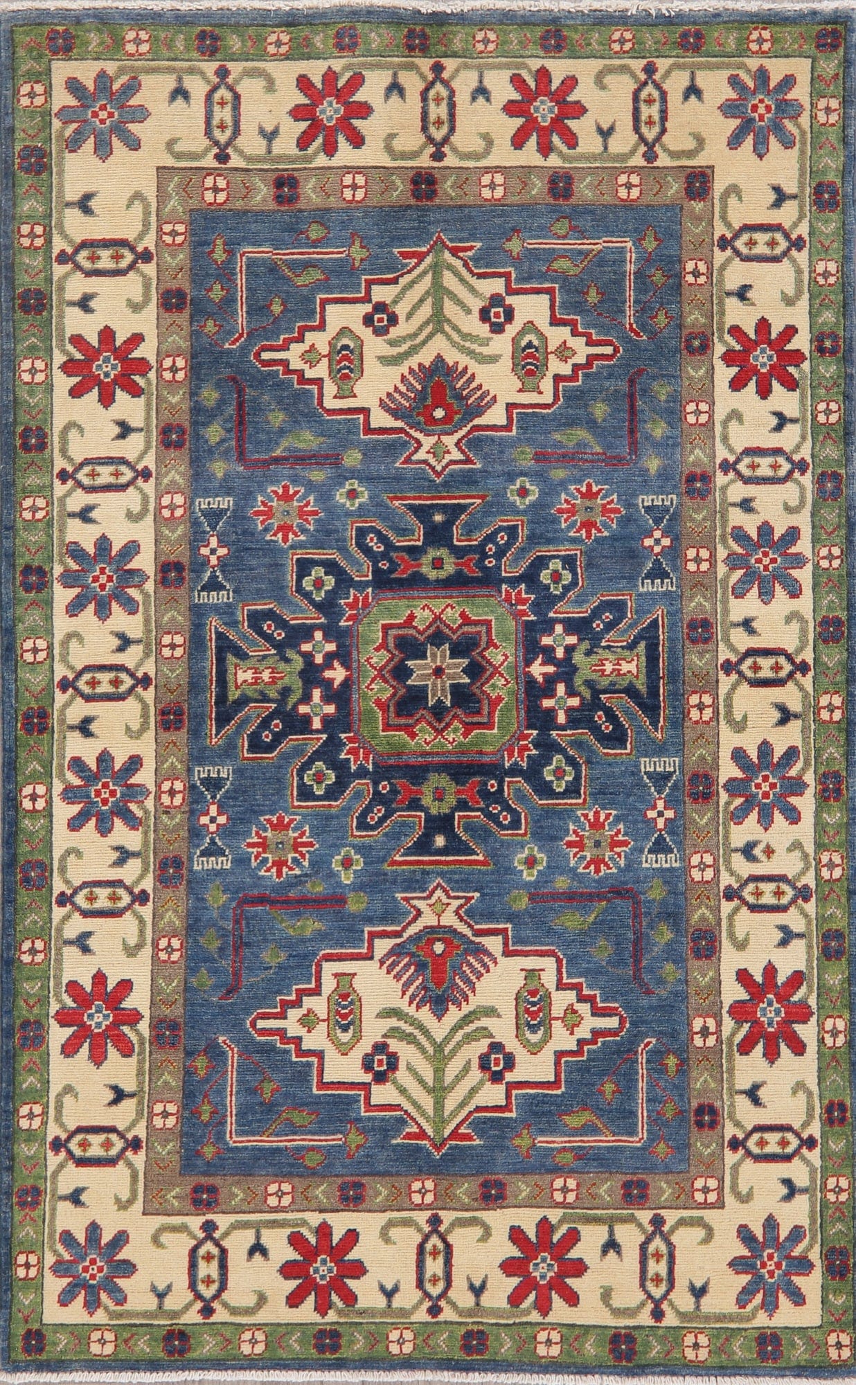 Super Kazak Pakistan Wool Rug 4x6