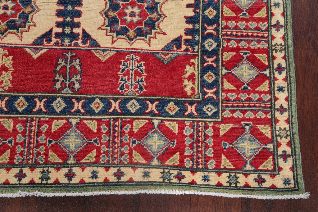 Green Super Kazak Oriental Wool Runner Rug 5x20