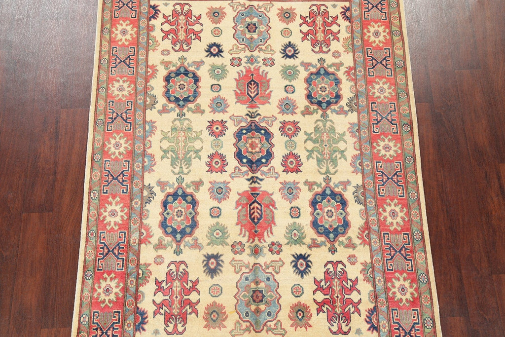 Geometric Kazak Pakistan Wool Rug 5x7