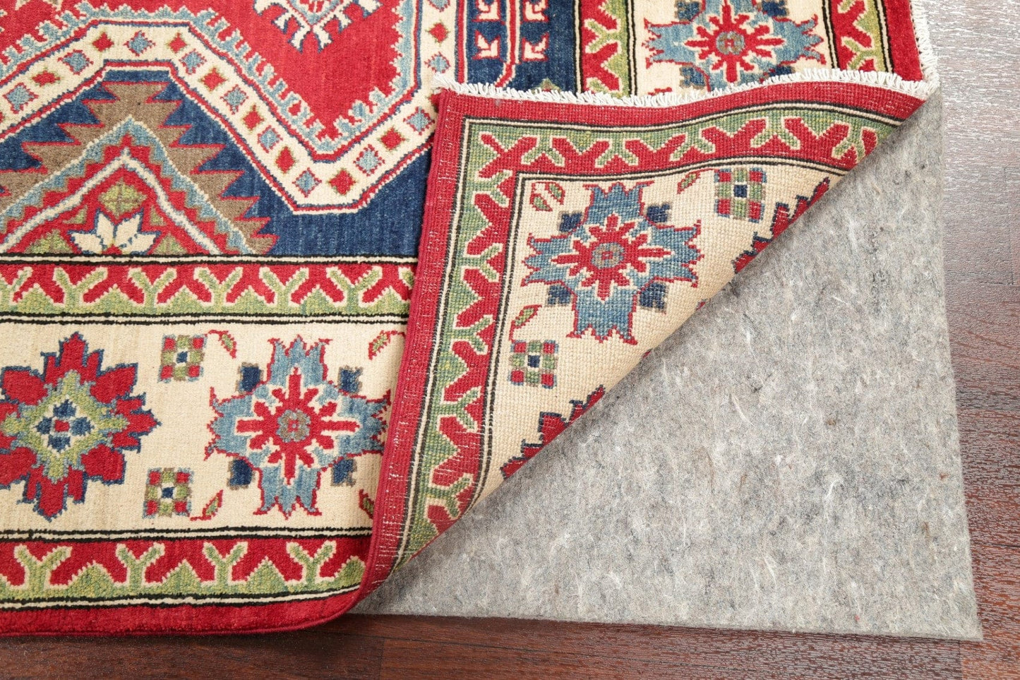 Super Kazak-Chechen Oriental Wool Area Rug 7x10