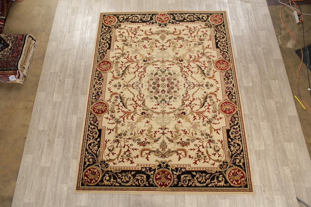 Floral Aubusson Oriental Area Rug 8x11